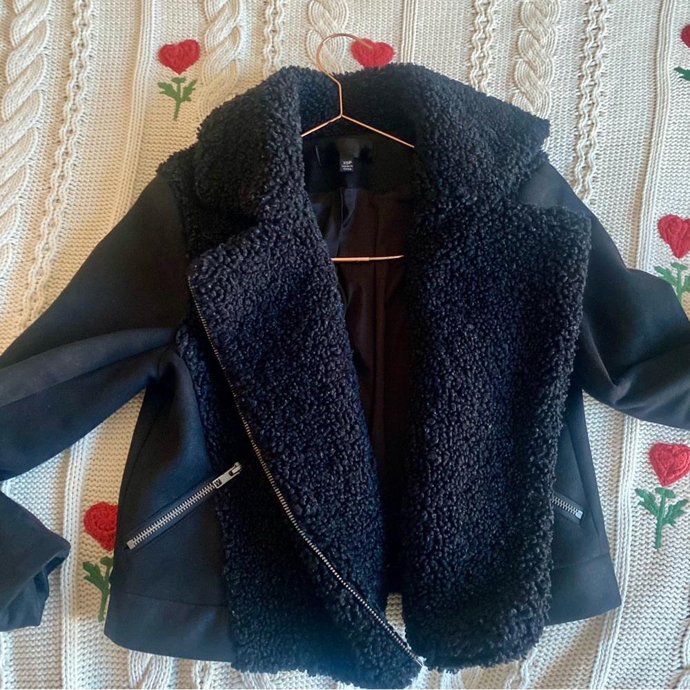 Greylin Black Shearling Jacket - image 4